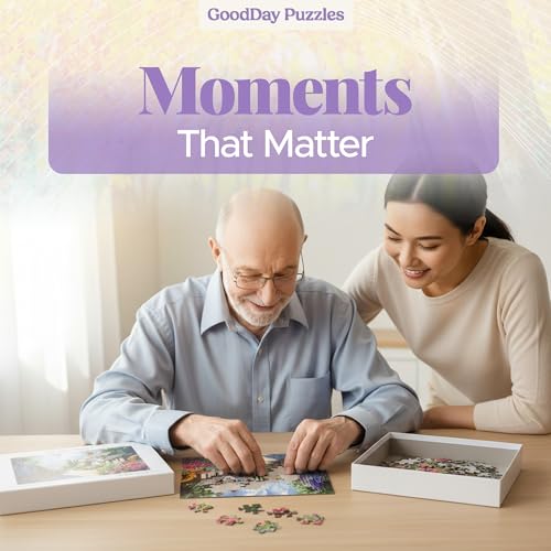 Puzzle de 48 Piezas para Adultos con Demencia - Puzzle de Rompecabezas para Seniors, GoodDay Puzzles Modelo cotswoldscottage48 miniatura 6