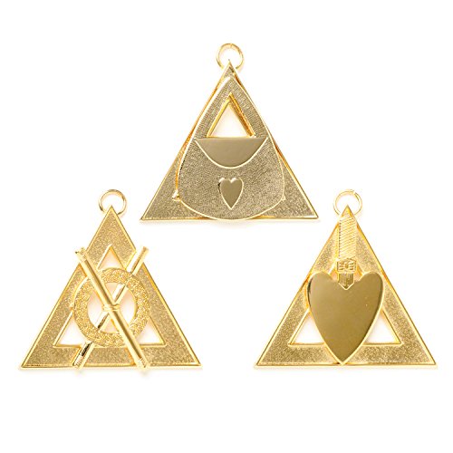 Collier officier arche royale franc-maçons en laiton doré idée cadeau pour installation en loge