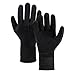 Shurhome Wetsuit Winter Gloves with Adjustable Waist Strap for Scubas Diving Warm Water Gloves 5mm Neoprene Five Finger Gloves
