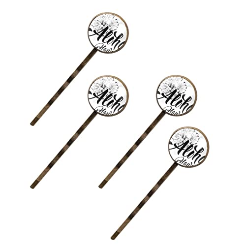 Épingles à cheveux motif floral rétro femme : lot de 4 pinces à chignon ornementales