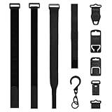 10Pcs Universal Multimeter Hanging Loop Strap Magnet Hanger Kit for Fluke Meters and Klein Tool Testers, 4 Straps, 5 Clips and Magnetic Hanger