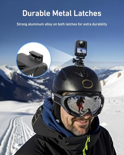 Image of TELESIN Magnetic Quick Release Adapter Mount compatiable for DJI Osmo Action Cameras, Triple Claw Base with 1 /4 inch Screw Hole, Selfie Stick Tripod Bracket