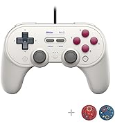 8Bitdo Pro 2 Wired Controller with Customize Back Buttons & Modifiable Vibration for Switch, Stea...