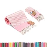 realgrandbazaar Luna Turkish Towels Beach Towels%100 Cotton Prewashed SandFree Quick Dry Soft 39x71