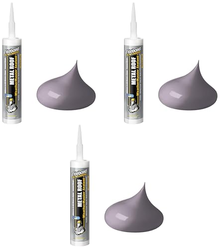 Image of Titebond WeatherMaster Metal Roof Sealant 62431 Gray 9.5 Oz. (Pack of 3)