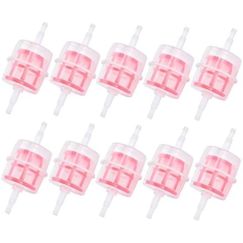 10 Pcs Universal Car Parts Large Inline Fuel Filter Auto DIESEL 6mm 8mm Pipe Hose Cover
