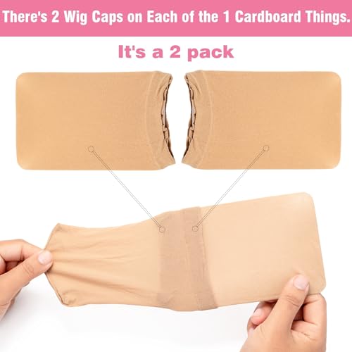 Goiple WIG CAP-8PCS 8 Pieces Wig Cap Stretchy Nylon Wig Caps, Wig Caps For Women Men Lace Front Wig Cap thumb #5