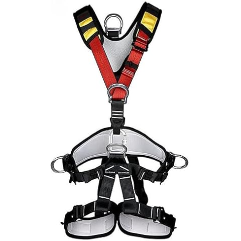 HandAcc Climbing Seat Belts, Professional Thicken Full Body Large Size Safety Climbing Belt, Climbing Gear for Caving Rock Climbing Tree Climbing Fire Rescuing Rappelling Equipment Cover