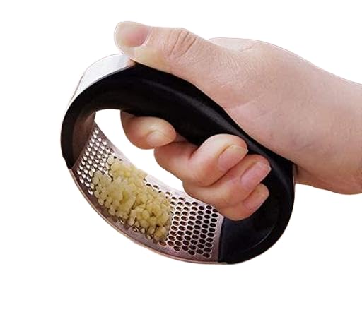 Image of 2 in 1 Garlic Crusher | Multipurpose Home Kitchen Essentials Utility Products for Daily Use and Organization ORE-P056