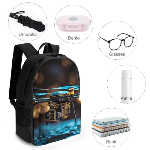 Drone Travel Backpack Lightweight Large Capacity Laptop Backpack Casual Daypack for Men Women4