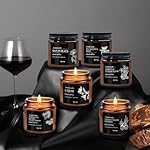 Scented Candles for Men | 6 Pack Candles for Home Scented, 150 Hour Burn Time Aromatherapy Christmas Candles Gifts for Men Birthday|Sandalwood Cedar | - Image 5