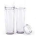 Maars Skinny Acrylic Tumbler with Lid and Straw | 18oz Premium Insulated Double Wall Plastic Reusable Cups - Clear, 2 Pack -  Maars Drinkware, 1-186