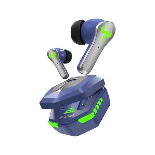 Image of AROMA NB126 Axis Upto 50 Hours Playtime* Fast Charging RGB 45Ms Latency True Wireless Bluetooth v5.4 Gaming Earbuds