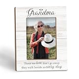 Tpbnnyqi Grandma Memorial Gifts Picture Frame 5x7, In Loving Memory Wooden Photo Frame for Tabletop Desk Display, They Walk Beside us Every Day Sympathy Gifts for Loss of Grandma Home Room Decor