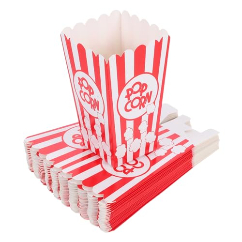 UKCOCO 24 piezas Cajas de de con Diseño de Rayas Contenedores para Aperitivos de Fiesta para Cumpleaños Reuniones y Cine