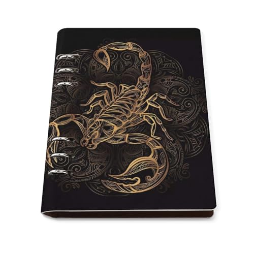 Carnet de notes A5 en cuir synthétique premium avec anneaux métalliques durables