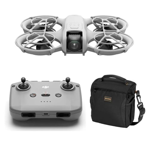 Image of DJI Neo Drone With RC-N3 Remote Controller 4K UHD Camera for Adults, 135g Self Flying Drone that Follows You, Palm Takeoff, Subject Tracking, QuickShots, Stabilized Video, Built-In Propeller Guard