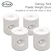 PARTYSAVING (60% Moving Outdoors Gazebo Tent Weight Feet Drum Fill with Water or Sand White (Set of 4) Special Strong Lock, APL1298