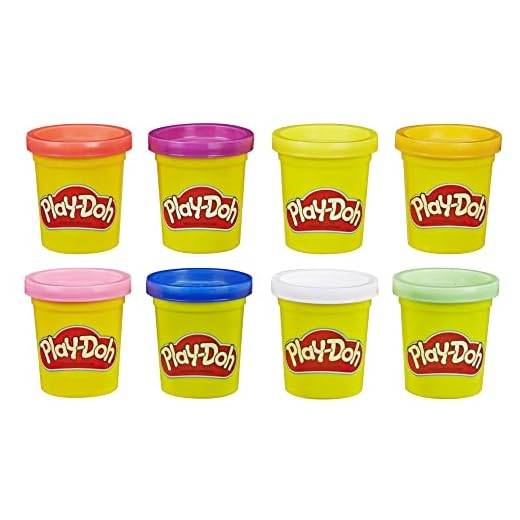 Play-Doh, color surtido, Pack 8 Botes (Hasbro E5044EU4)