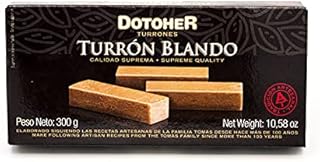 Miękki Nugat - Hiszpański Nugat - świąteczny nugat (300g), Nugat w stylu Jijona, Najwyższa Jakość, Przepis Rzemieślniczy | Degusta Teruel |