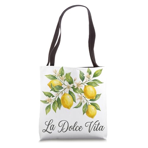 La Dolce Vita Lemon Italian Summer Limoncello Amalfi Coast Tote Bag