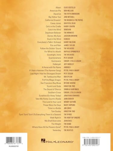 Folk Pop Songs - Easy Guitar Songbook with Notes and Tablature | 40 Classic Acoustic Hits for Beginners and Early Intermediate Players | Guitar Sheet Music Book for Students Teachers and Fans