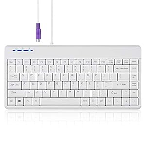 Perixx PERIBOARD-409PW Mini-Tastatur Weiß PS/2