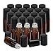 Belle Vous Bernsteinfarbe Braunglasflasche Roller (24 Pack) 5ml Nachfüllbare Liquid Flasche Öl Roller Edelstahl Kugeln - Für Ätherische Öle Aufbewahrung, Parfüm, Duft, Lippen Balsam/Öl und Kosmetika
