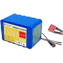 14.8V 15Ah Rechargeable Lithium Ion Battery Pack 14.8V 15000mAh High Capacity 4S6P Replacement Li-ion Battery Pack Backup Battery for Electronics