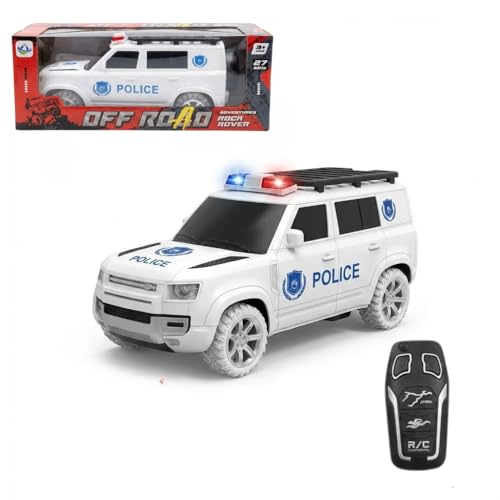 سيارة تحكم عن بعد للأطفال؛ مركبة أمنية بتصميم واقعي بمقياس 1...