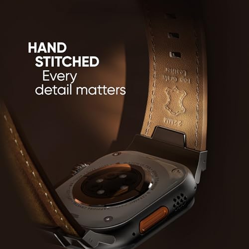 Suitisbest Leather Bands Compatible for Apple Watch Ultra Band by Suitisbest - Used condition - Image 3