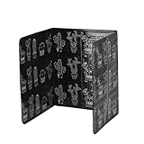 IWOWHERO 2 Stück Teiliges Aluminiumfolie Öl spritzschutz für Gasherd Hitzebeständig Verstellbar Küchen Öl spritzschutzschutzplatte Schutzwall gegen Fettspritzer Leicht zu Reinigen Kaktus