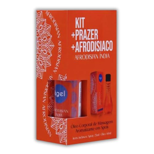 Kit Prazer Afrodisíaco Óleo + Aromatizador KGEL - Massagem Sex Shop Erótico