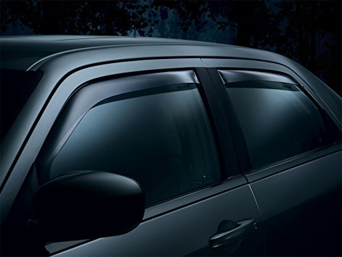 WeatherTech Custom Fit Side Window Deflectors for Toyota Camry - (82789), Front & Rear Set - Dark Tint