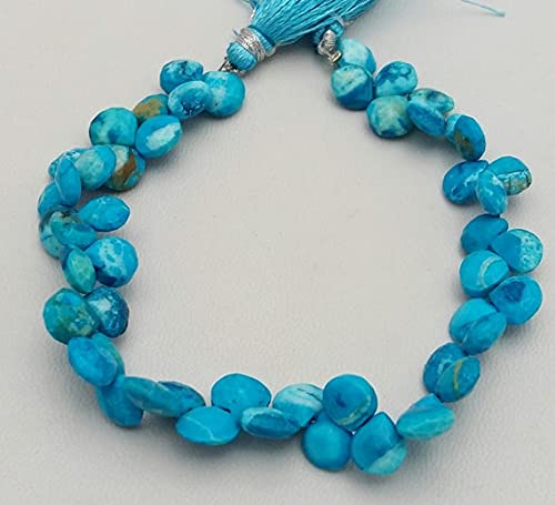 Perles turquoise en forme de cœur pour créer vos bijoux d'été et colliers bohèmes chic