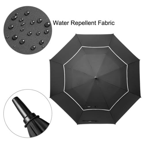 Image of G4Free 47 /54 /62 /68 Inch Automatic Open Golf Umbrella Oversize Extra Large Double Canopy Vented Windproof Waterproof Stick Umbrellas