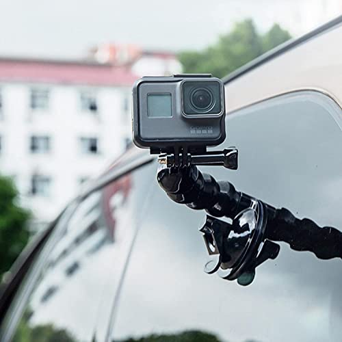 Image of DCZ Universal Phone /Action Camera Mount in Dashboard | Camera Car Windshield Suction Cup Mount | Great for Gopro Hero Xiaomi Yi, Sjcam, Vehicle Video Recorder, All Smartphone