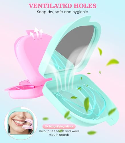 Image of Anti Grinding Guard,Mouth Guard for Grinding Teeth at Night,2 Color Night Guards for Teeth Grinding,4 Pack /2 Size