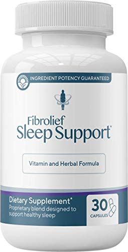Fibrolief: Sleep Support - Vitamin and Herbal Formula for Alternative Sleep Aid - 30-Day Supply - Works Fast - No Grogginess and Non-Habit Forming