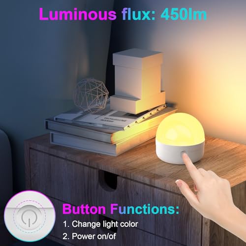 Ampoule RVB rechargeable pour installer une lumière sans électricien - 4