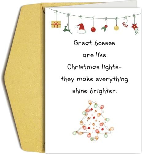 1PC Funny Christmas Card For Boss, Boss Christmas Card For Him Her Hilarious Xmas Card From Group Employees Merry Christmas Card For Boss P 177289332 - View #3