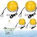 Heidouse 4Pcs Buoy Float, Crab Trap Floats with 51 Inch Bungee Cord & Clip, Eye-Catching Marker Buoy for Boat, Outdoor