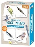 Moses. Expedition Natur - Das große Vogel Memo, Lernspiel für Kinder ab 6 Jahren, Memo-Spiel mit Vögeln & ihren Federn, inkl. 48-seitigem Sachbuch, Natur entdecken & Tiere bestimmen