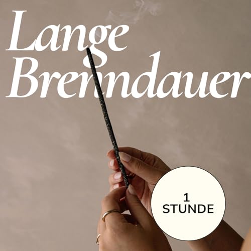 Ayurvedic Sandalwood Incense Sticks Natural - for Meditation Incense (24+ Smudge Sticks, 9 Inches) Thick Resin Natural Incense with Indian Sandalwood | Auspicious Spiritual Incense for Calming Self