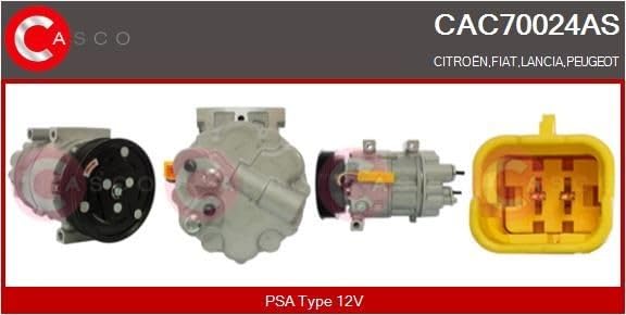 CASCO CAC70024AS Compressore A/C Psa
