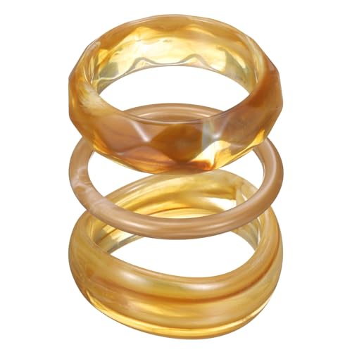 Bracelet jonc en résine acrylique femme - Large manchette géométrique - Bijoux acétate empilable