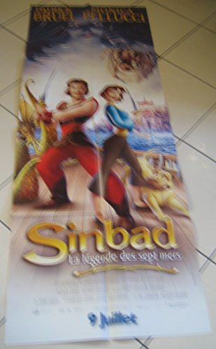 Affiche de cinéma Simbad originale 60x120 cm lithographie d'époque de collection