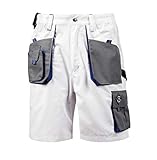Sommer-Shorts Emerton - Herren Shorts/kurzen Arbeitshosen - für den Sommer - Weiß EU48