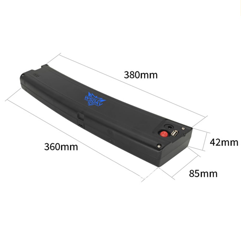 Batería de Iones de Litio de 36 V con Forma Curva, 7,8 Ah, 8,7 Ah, 9,6 Ah y 10,5 Ah. Baterías de Repuesto para Motores de 0 a 400 W con Cargador.