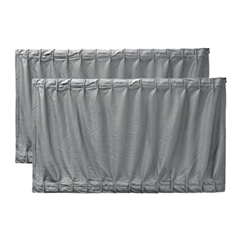 sourcingmap Adjustable Gray Car Window Curtain Cover